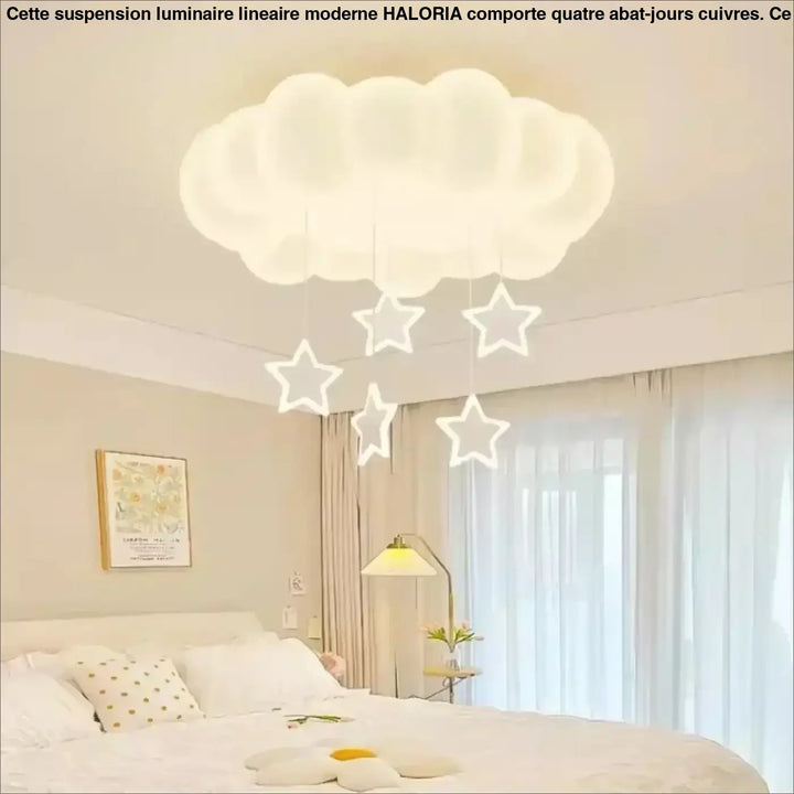 Plafonnier Nuage LED Pour Chambre D’enfant Avec Suspensions
