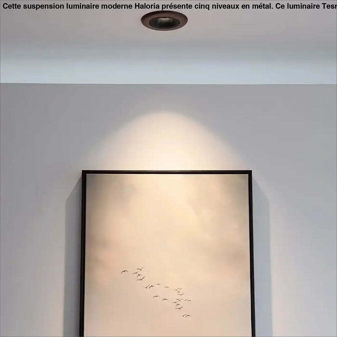 Plafonnier bois design moderne et élégant style minimaliste