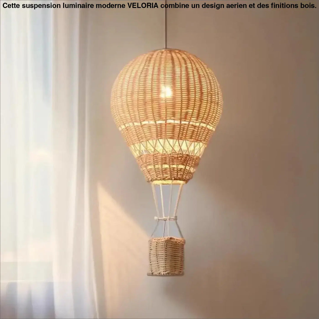 Suspension luminaire rotina en rotin tressé matière naturelle beige avec texture tressée pour un éclairage décoratif
