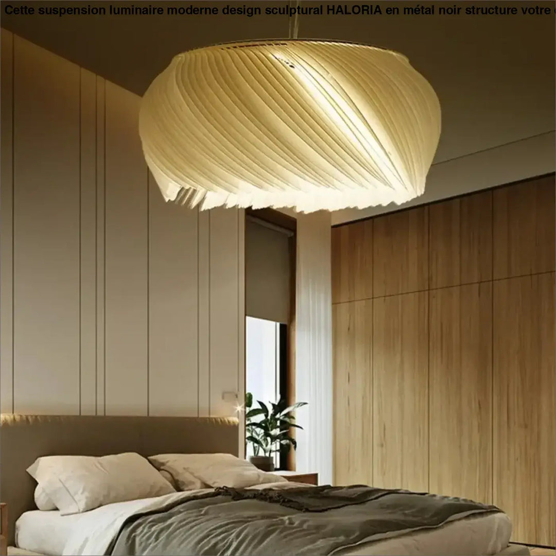 Suspension Design Moderne Blanche Forme Organique Élégante