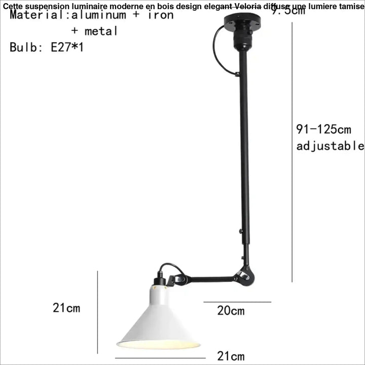 Suspension vintage en céramique et détail cuivre style rétro