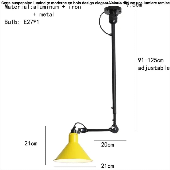 Suspension vintage en céramique et détail cuivre style rétro