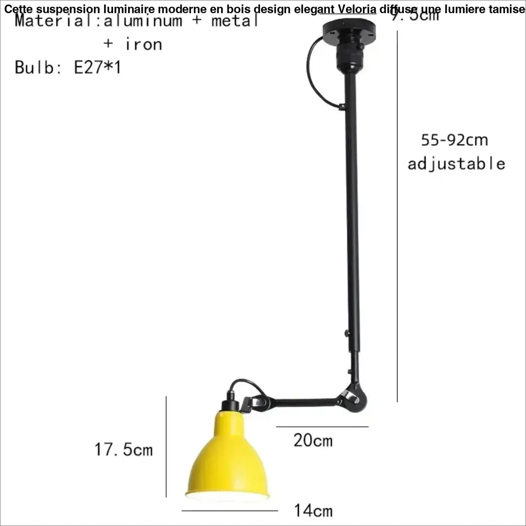 Suspension vintage en céramique et détail cuivre style rétro