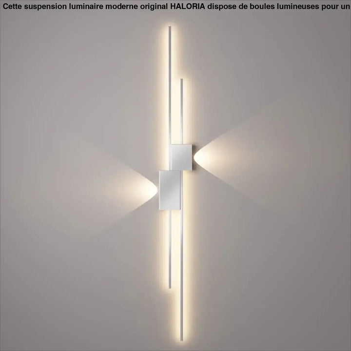 Applique Murale LED Design Graphique Noir et Blanc Moderne