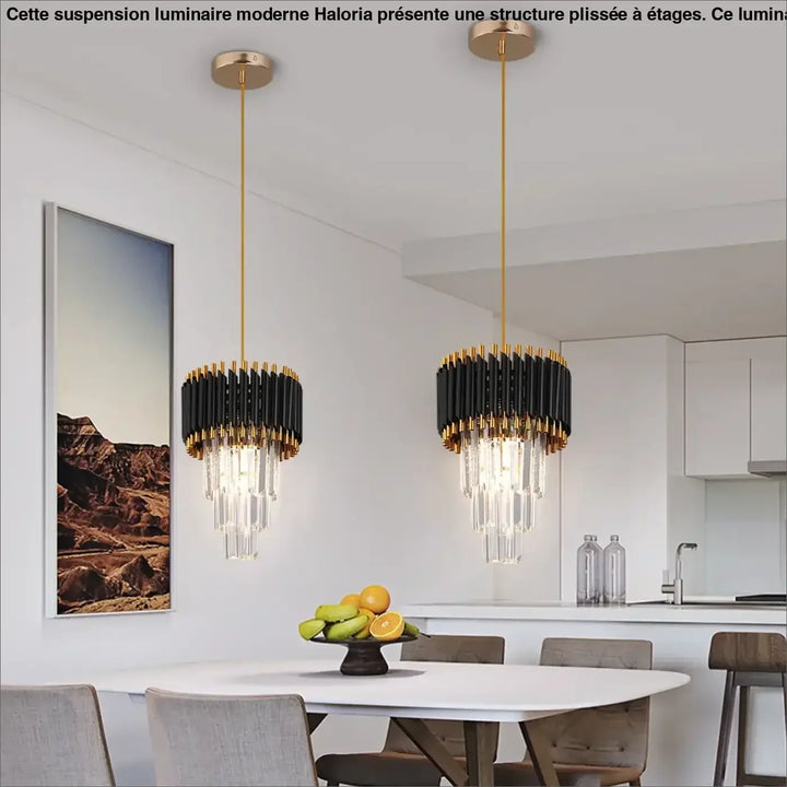 Suspension Plafonnier Moderne Doré Style Art Déco