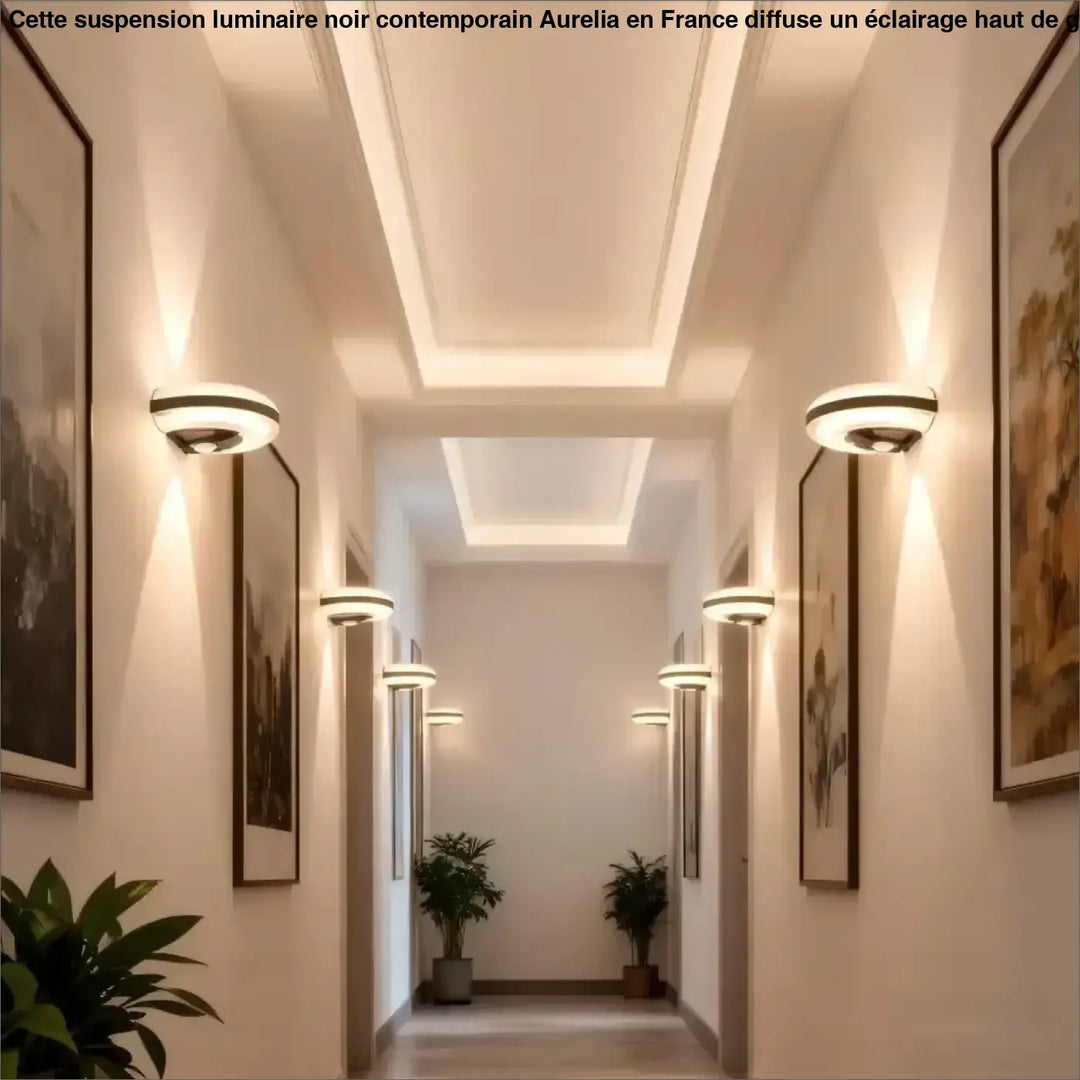Applique led épurée avec capteur de mouvement esthétique