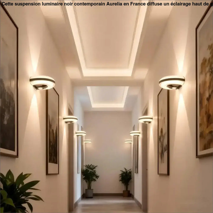 Applique led épurée avec capteur de mouvement esthétique