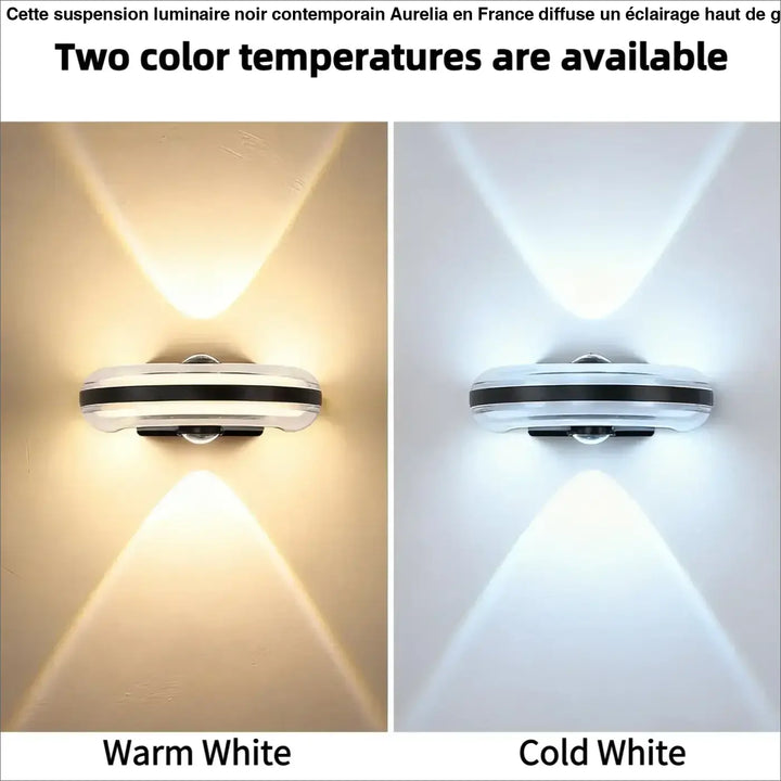 Applique led épurée avec capteur de mouvement esthétique