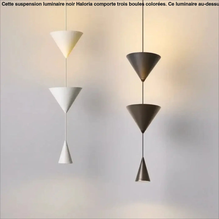 Suspension Design Cônes Superposés Pour Éclairage Moderne Chic