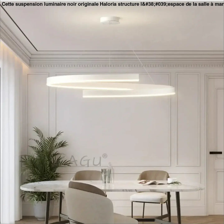 Suspension luminaire noir originale pour salle à manger moderne


