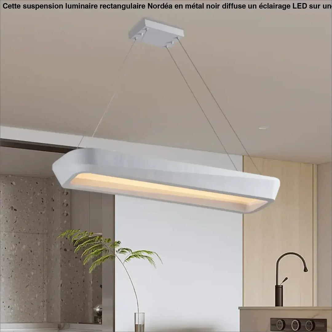 Suspension Luminaire Rectangulaire Minimaliste Rectangulaire Arrondi