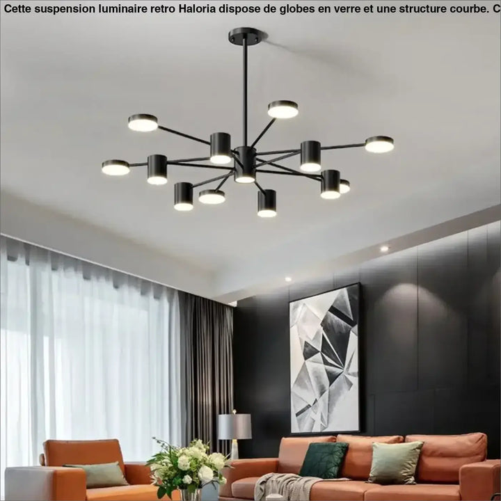 Led Chandelier Light for Living Dining Room Bedroom Ceiling Modern Nordic Pendant Lamp Black Chandelier Indoor Light