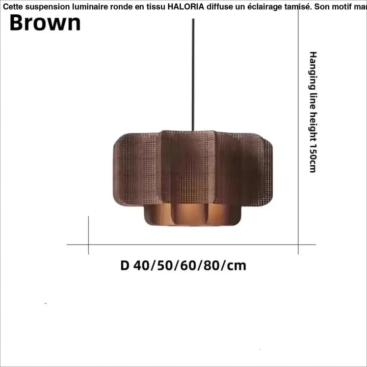 Suspension design osier et métal naturel et moderne chic