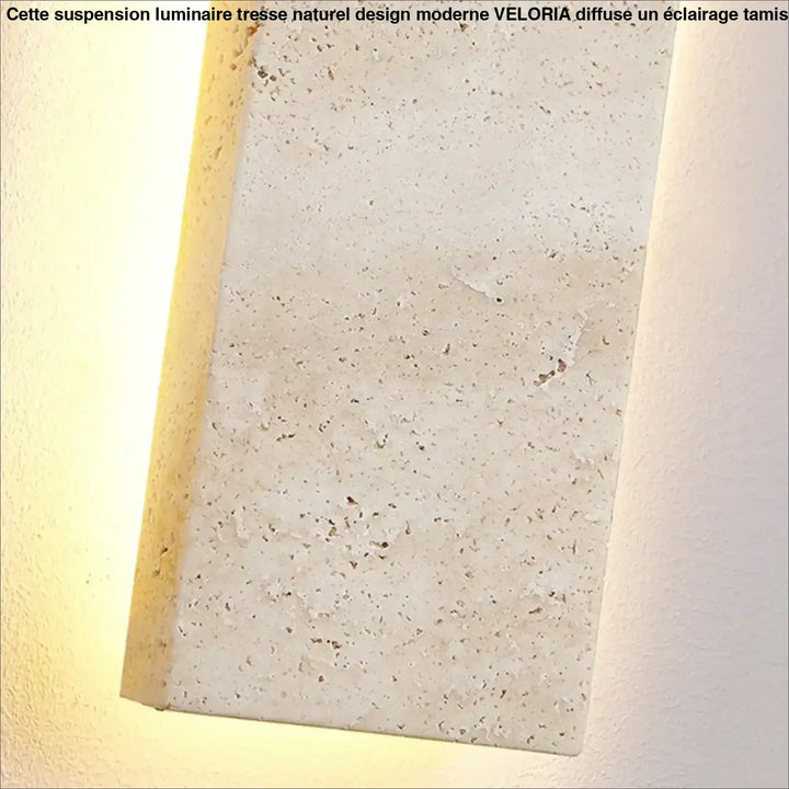 Applique murale design minimaliste en pierre avec éclairage led chic