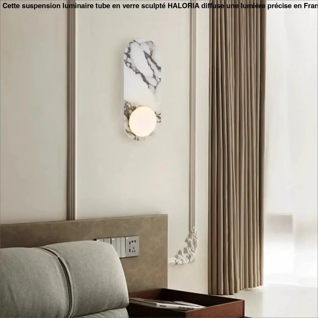 Applique Murale Design En Marbre Avec Éclairage LED Moderne