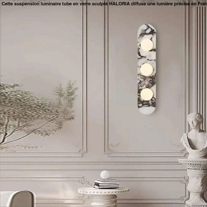 Applique Murale Design En Marbre Avec Éclairage LED Moderne