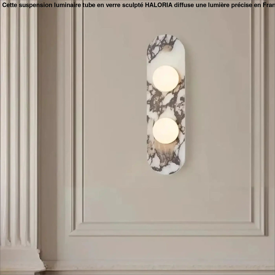 Applique Murale Design En Marbre Avec Éclairage LED Moderne