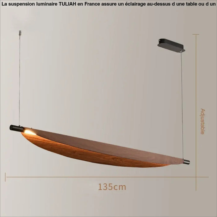 Suspension luminaire fer moderne design contemporain marron