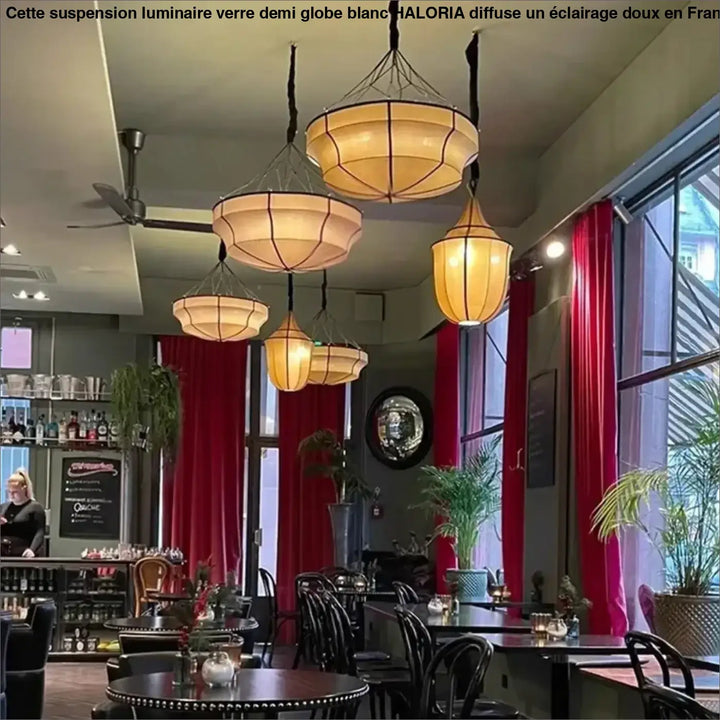 Suspension Ronde Design Noir Et Blanc Style Contemporain
