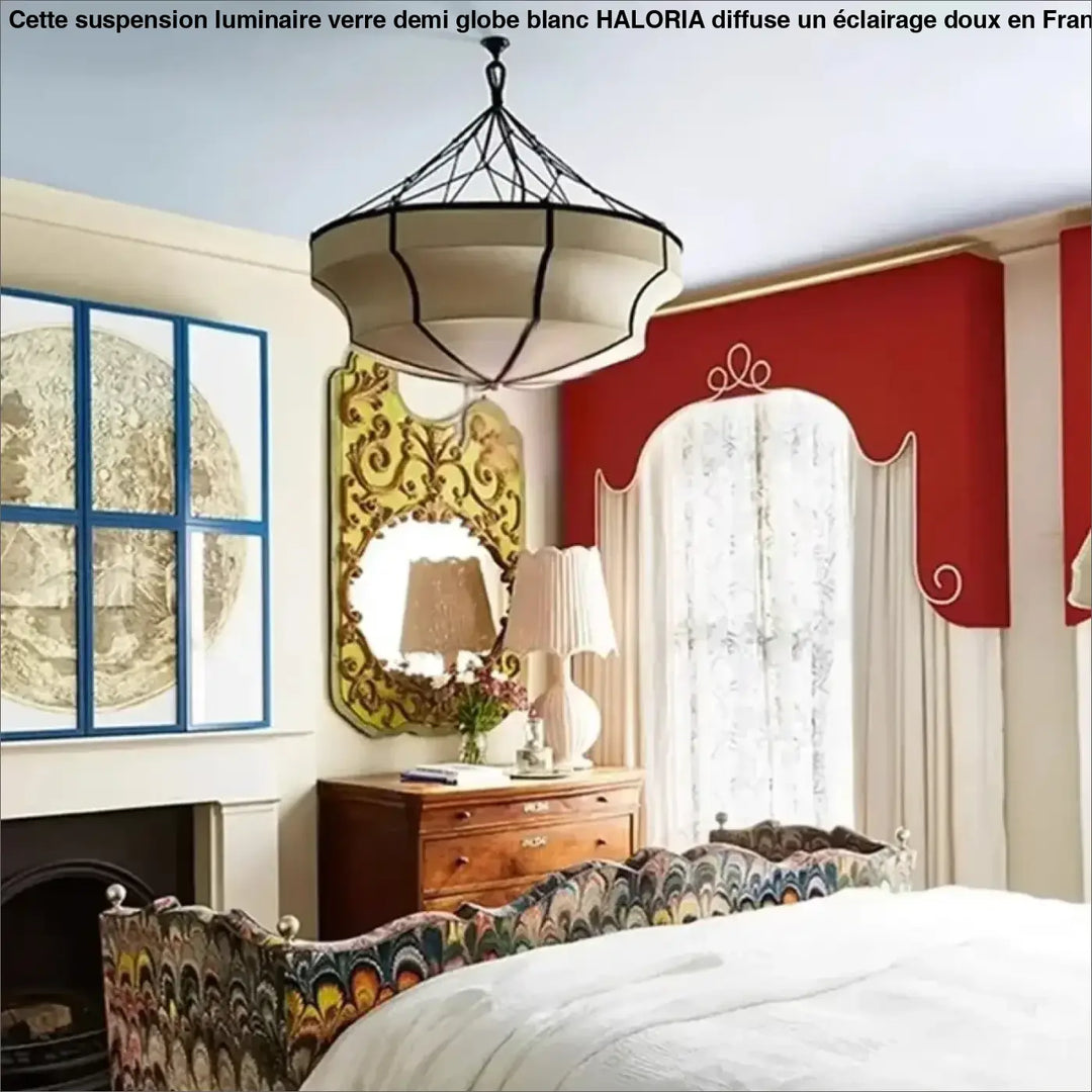 Suspension Ronde Design Noir Et Blanc Style Contemporain