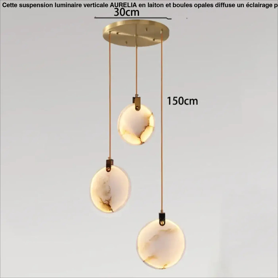 Suspension luminaire cascade en albâtre blanc élégant