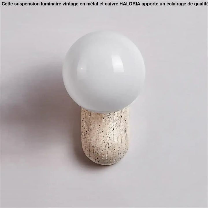 Applique moderne en pierre naturelle avec globe chic