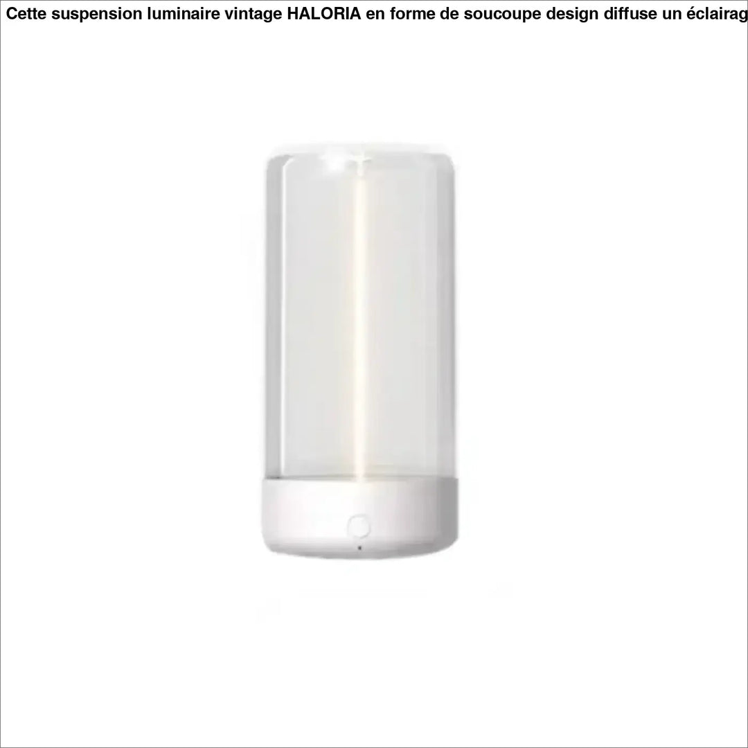 Veilleuse épurée wiriah avec lampe led cylindrique blanche en verre translucide offrant une lumière douce pour chambre à coucher