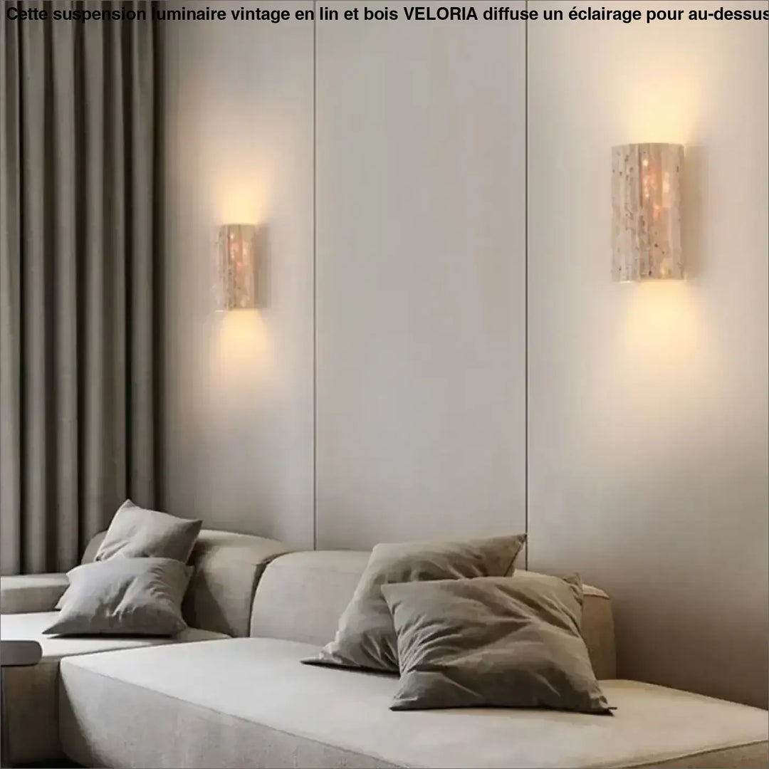 Applique en pierre texturée avec lumière diffuse style