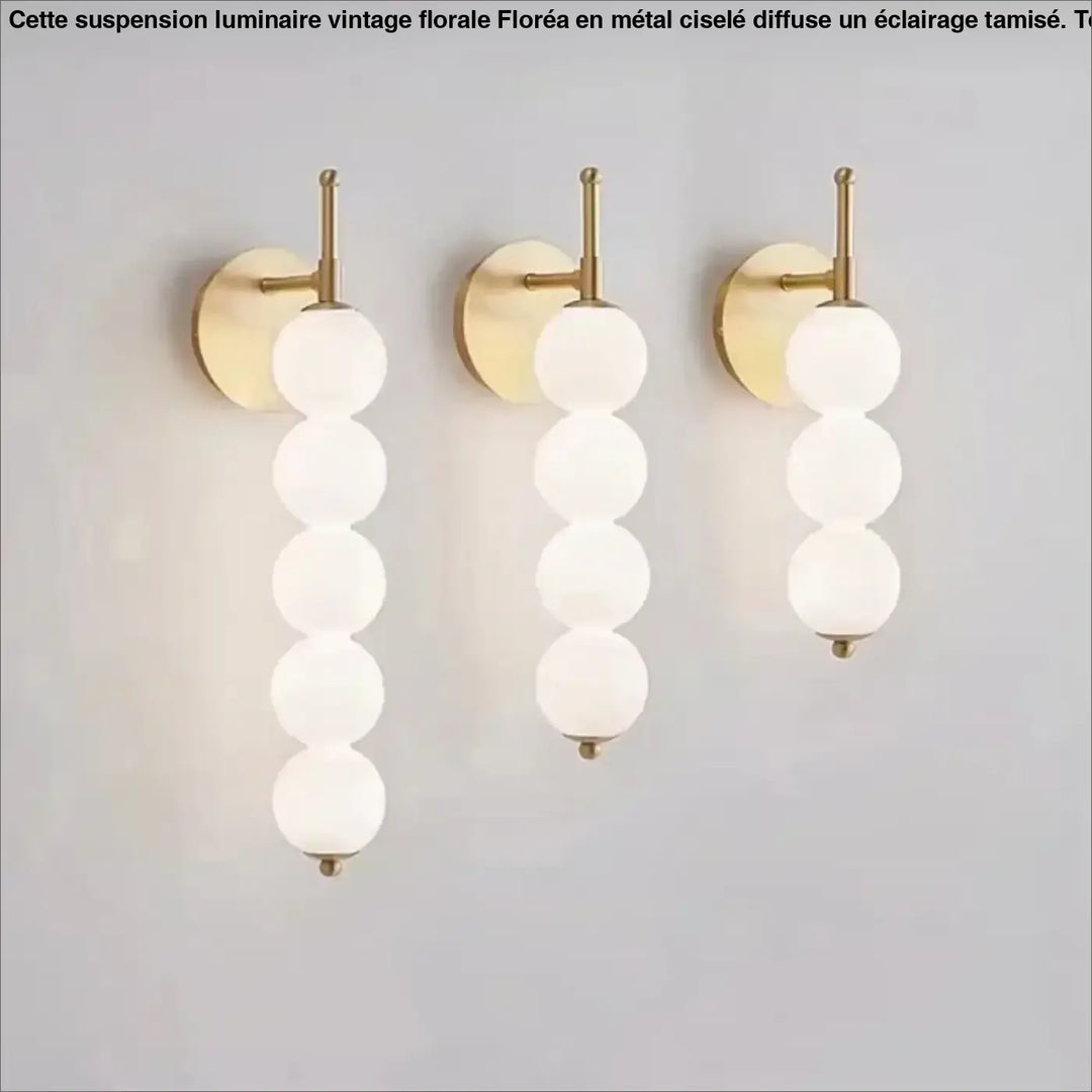 Applique murale à globes en verre design moderne élégance