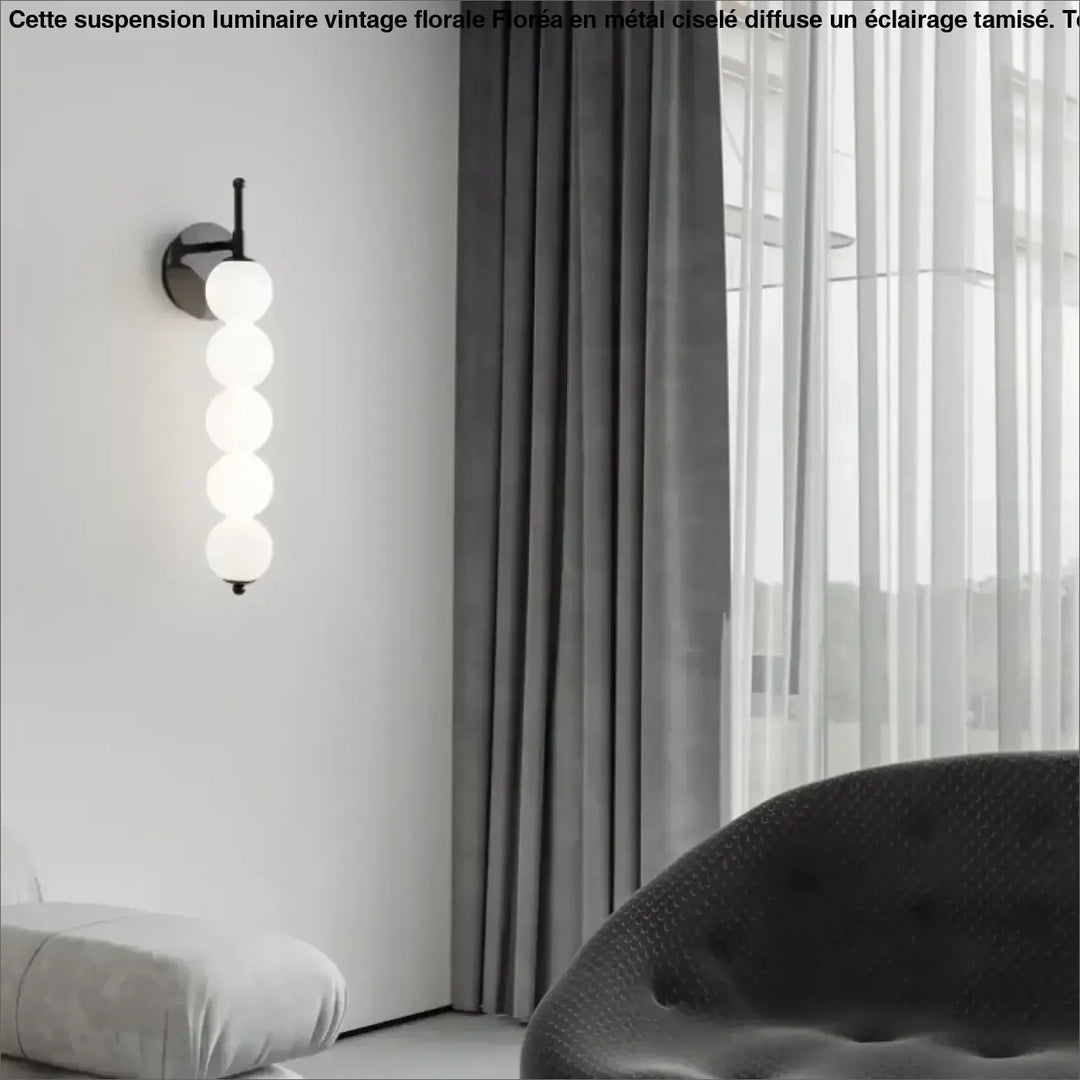 Applique murale à globes en verre design moderne élégance