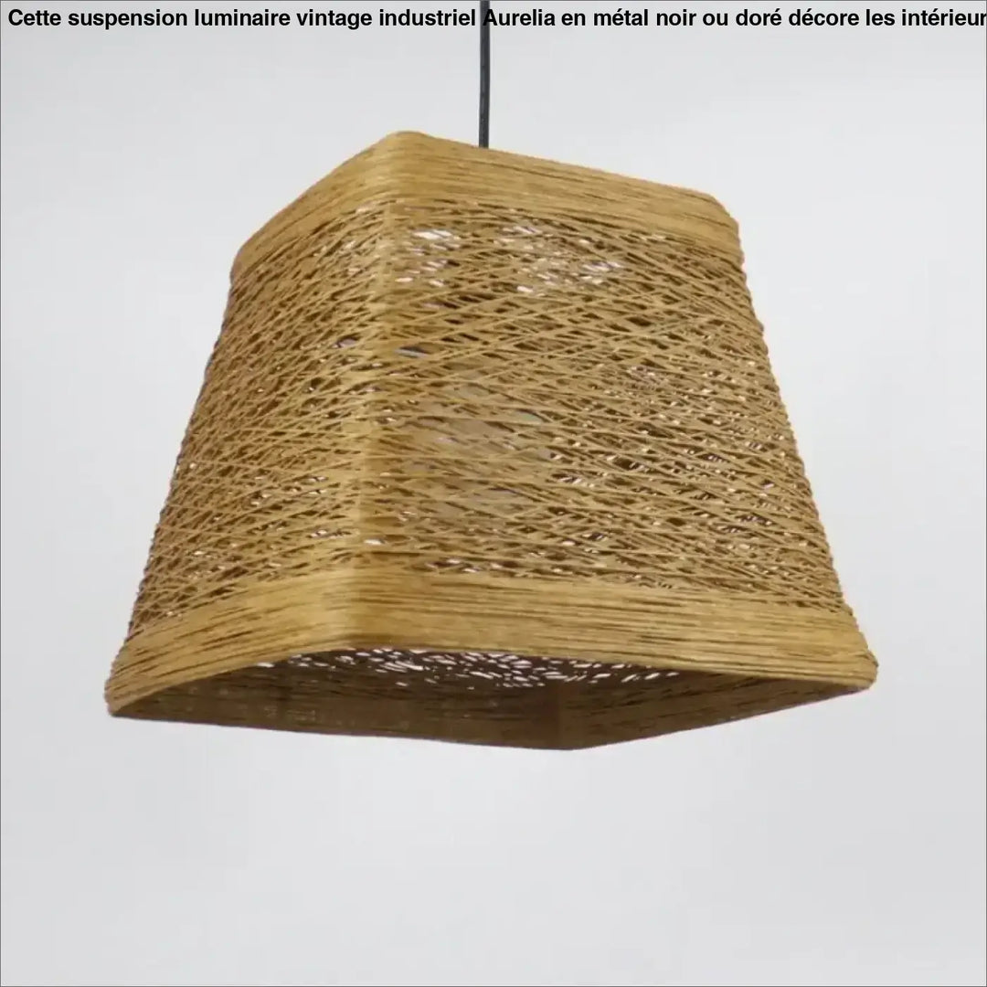 Suspension décorative bohème en fibres colorées stylé
