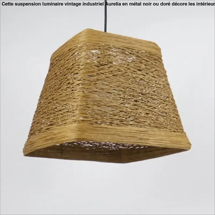 Suspension décorative bohème en fibres colorées stylé