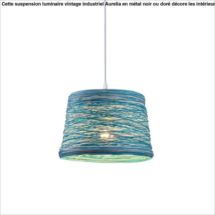 Suspension décorative bohème en fibres colorées stylé