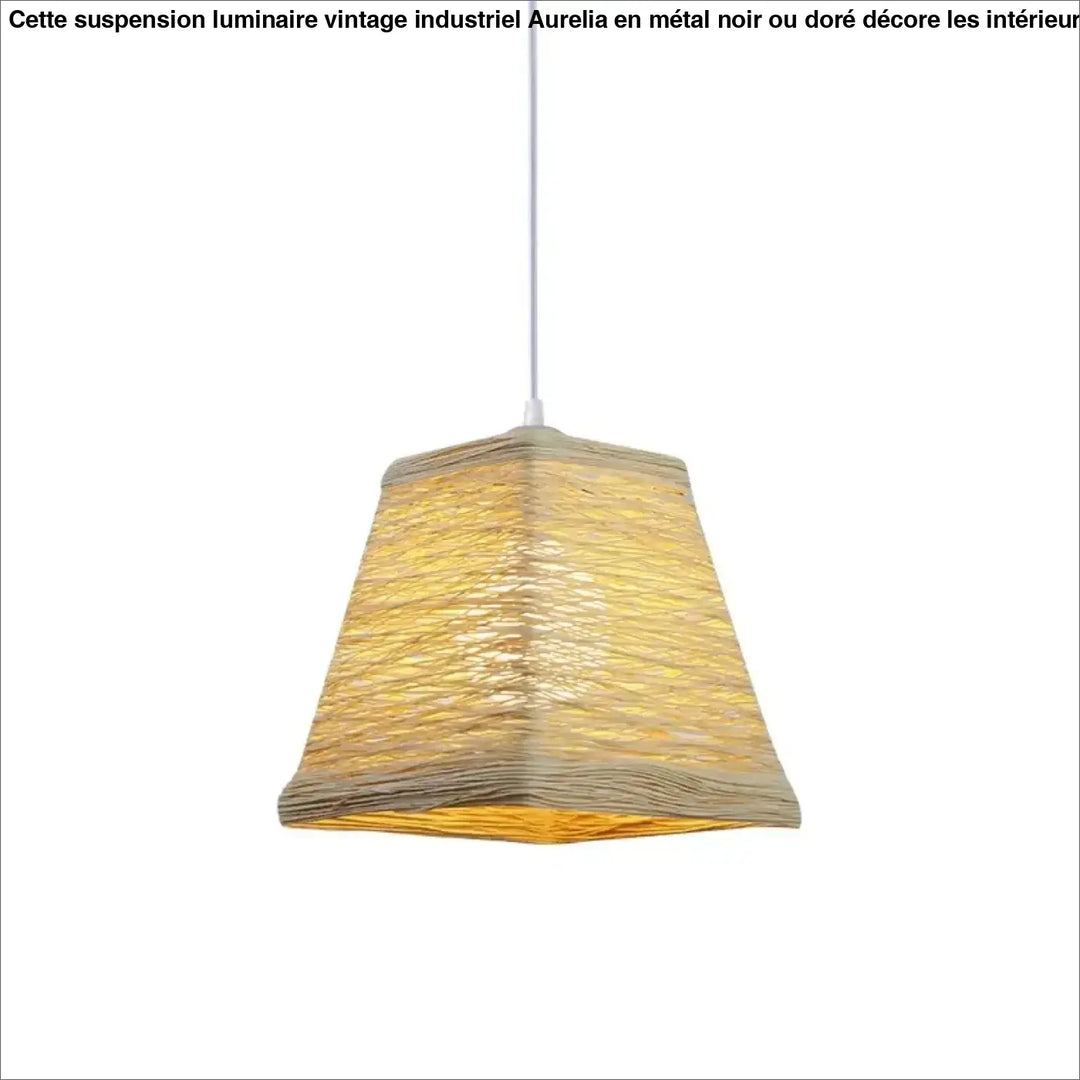 Suspension décorative bohème en fibres colorées stylé