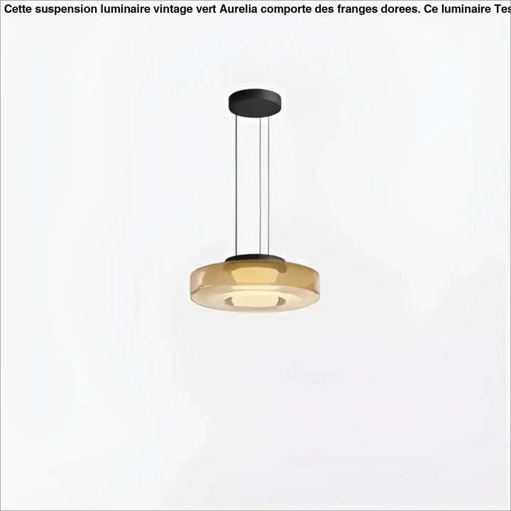 Suspension luminaire design moderne métal et verre clair