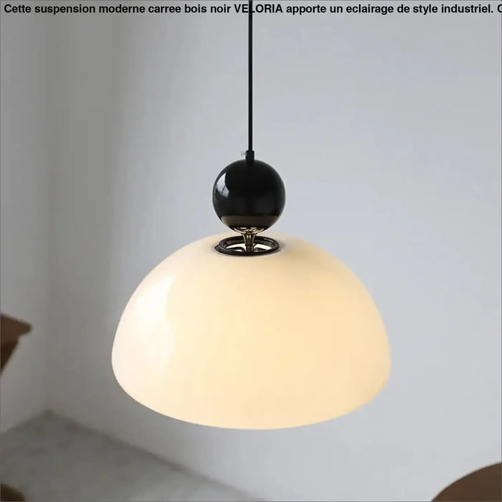Suspension luminaire design en verre blanc scandinave moderne