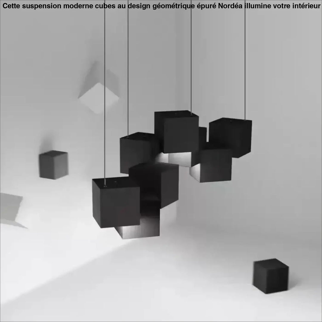 Suspension Moderne Cubes Design Géométrique Épuré
