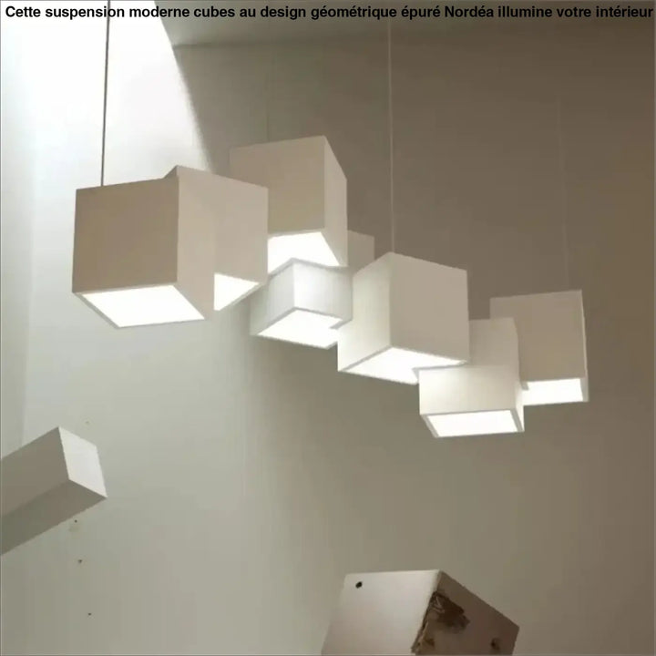 Suspension Moderne Cubes Design Géométrique Épuré