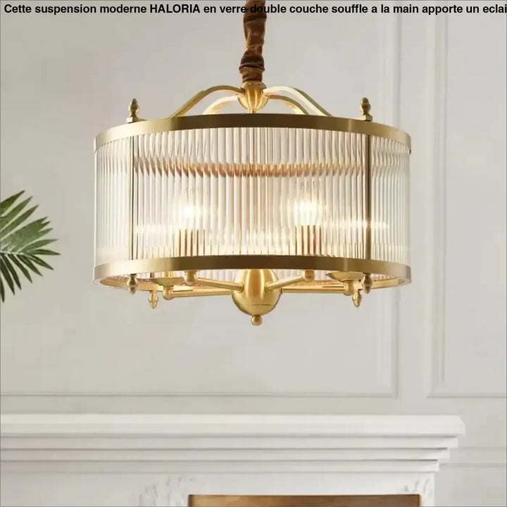 Modern Luxury Glass Chandelier Golden Copper Living Dining Bedroom Home Room Decor Ceiling Pendant Light Indoor LED