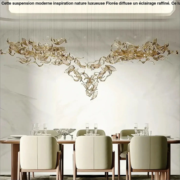 Suspension moderne inspiration nature luxueuse