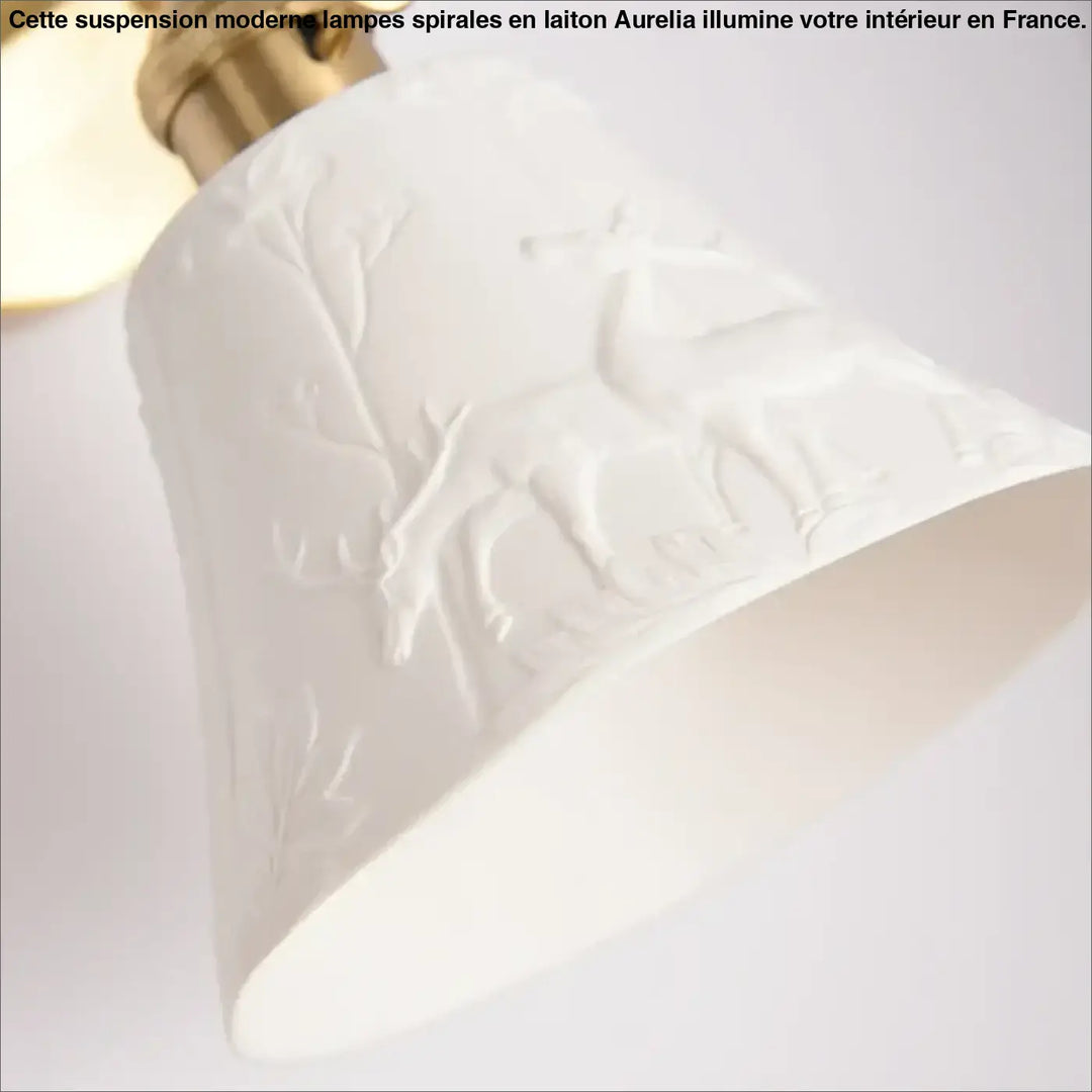 Applique Murale Blanche Vintage À L’Effet Céramique Évasée