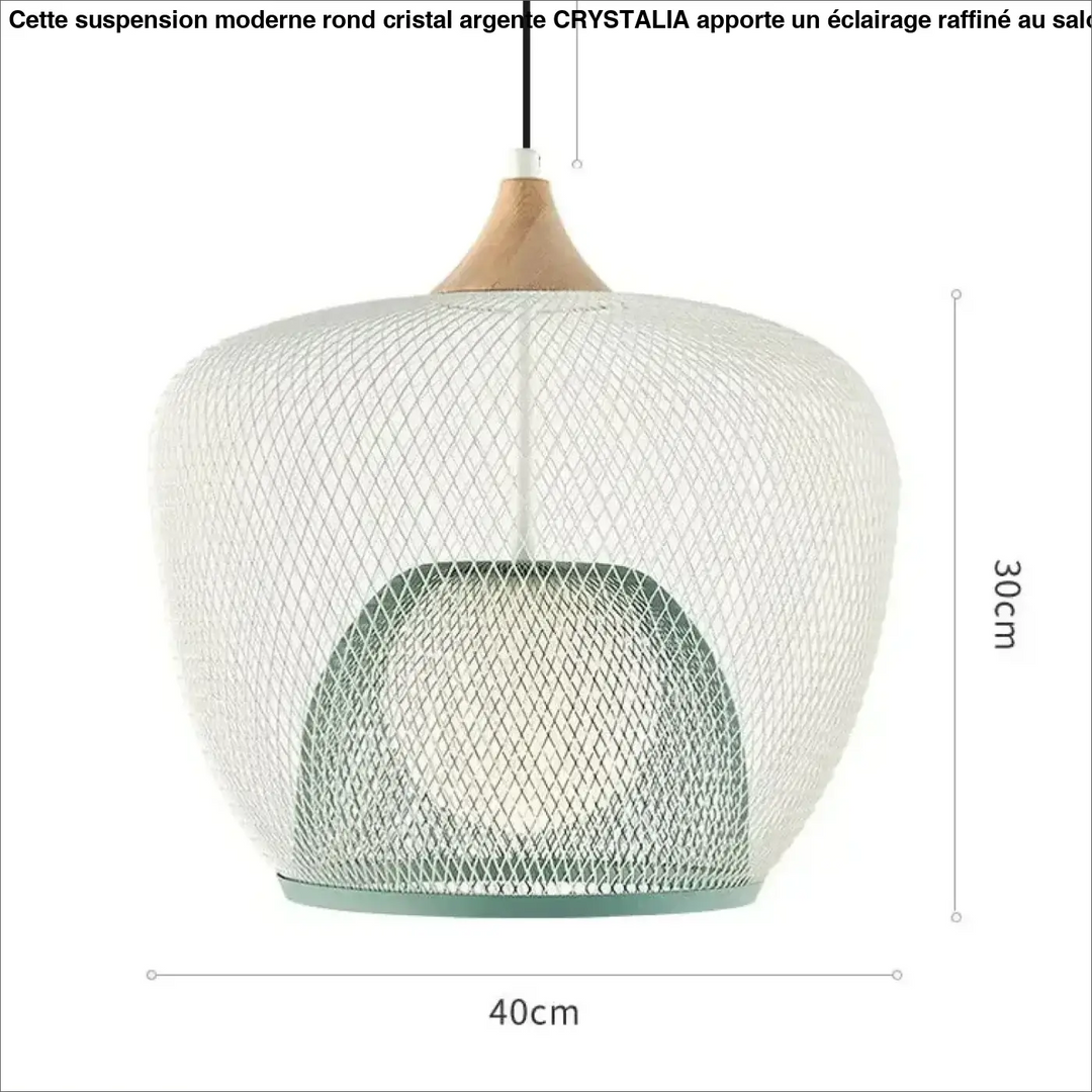 Suspension luminaire métal design moderne style doré argent