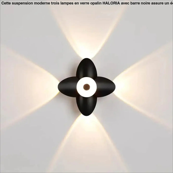 Applique murale design fleur blanche moderne led