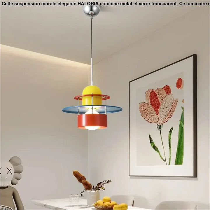 Suspension design multicolore moderne style rétro pour chambre

