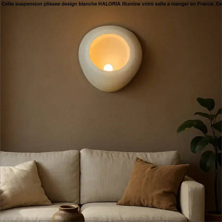 Applique murale moderne design circulaire lumière chaleureuse