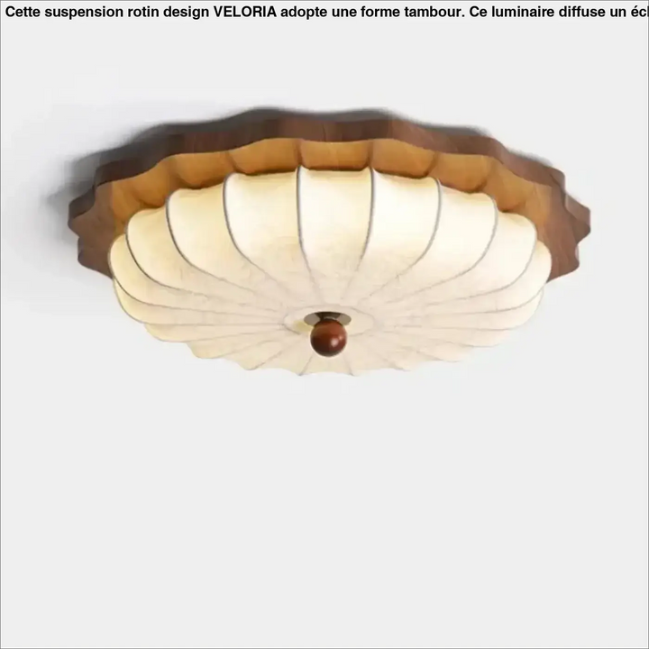 Plafonnier fleur sculptée avec lumière diffuse élégant