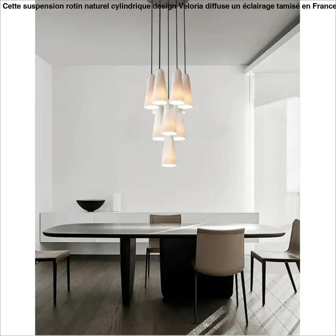 Suspension design cuivre avec verre blanc forme conique chic