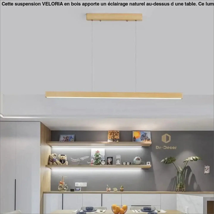 Suspension Salle à Manger Bois Luminaire Moderne