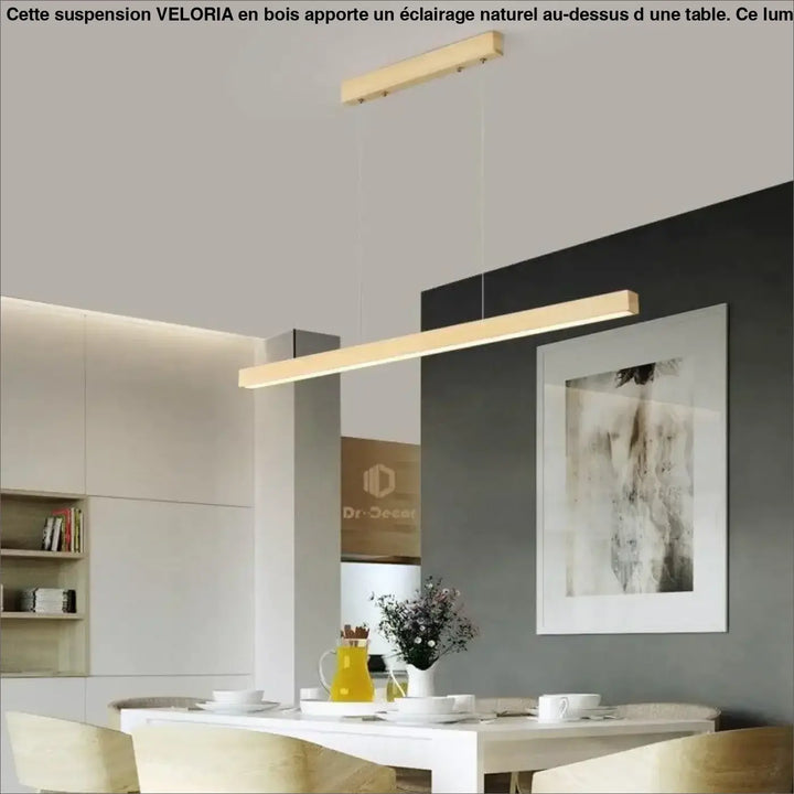 Suspension Salle à Manger Bois Luminaire Moderne