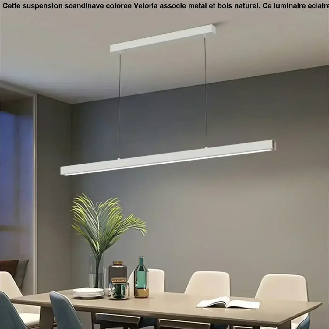 Modern LED Pendant Light For Living Dining Room Restaurant Office Long Simple Chandelier Home Deco Lighting Fixture